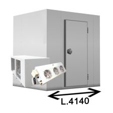 Cold Room (0°C/+10°C) Remote Engine, With Floor, 414 x 414 x 214 H Cm